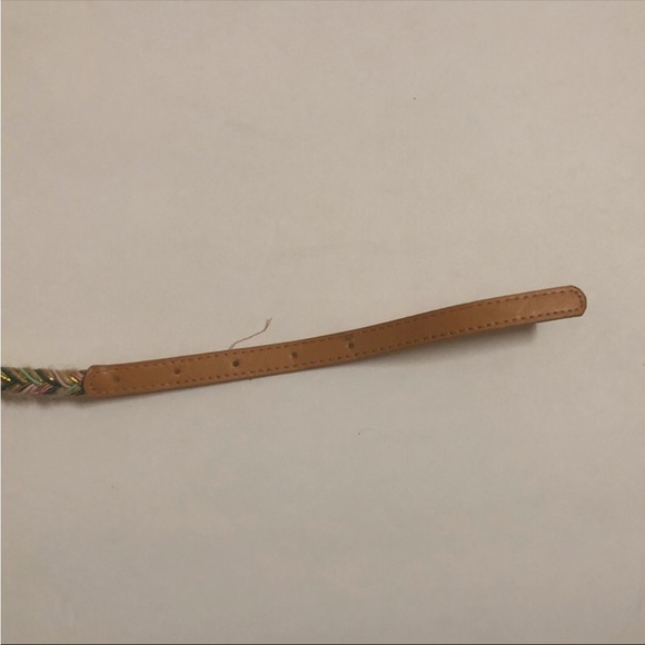 Skinny Medium Belt With Braid Pattern - Picture 3 of 5